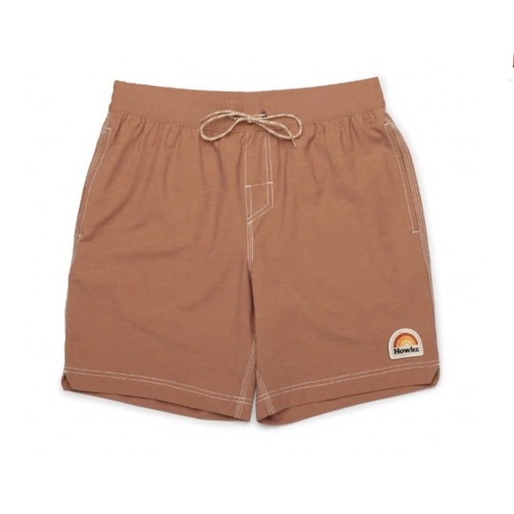 Howler Brothers Other - Howler Brothers Shorts Men's Sz 36  Deep Set Board Shorts in Adobe Rust Pockets